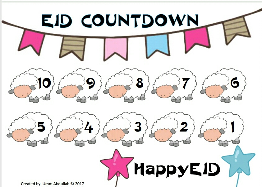 Countdown Chart For Kids